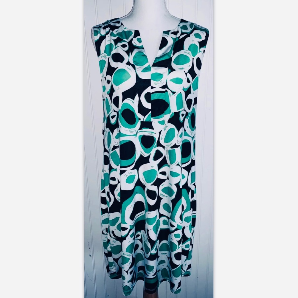 Everly Grey Sz Large Dress Maternity Green Black - Picture 2 of 8